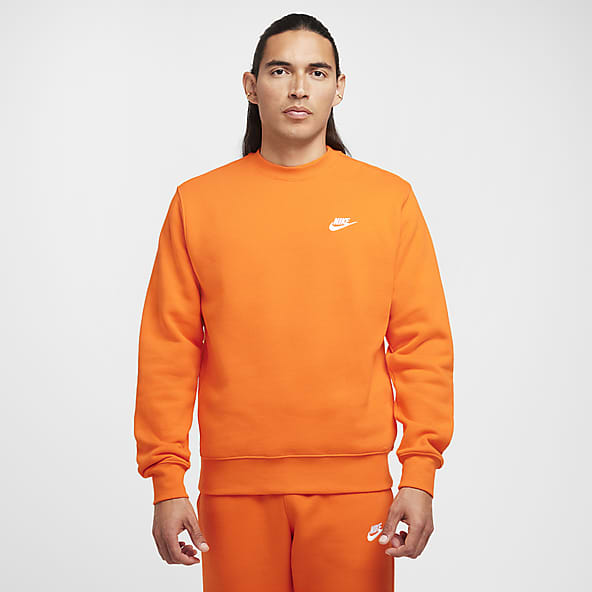 Orange crew neck nike deals